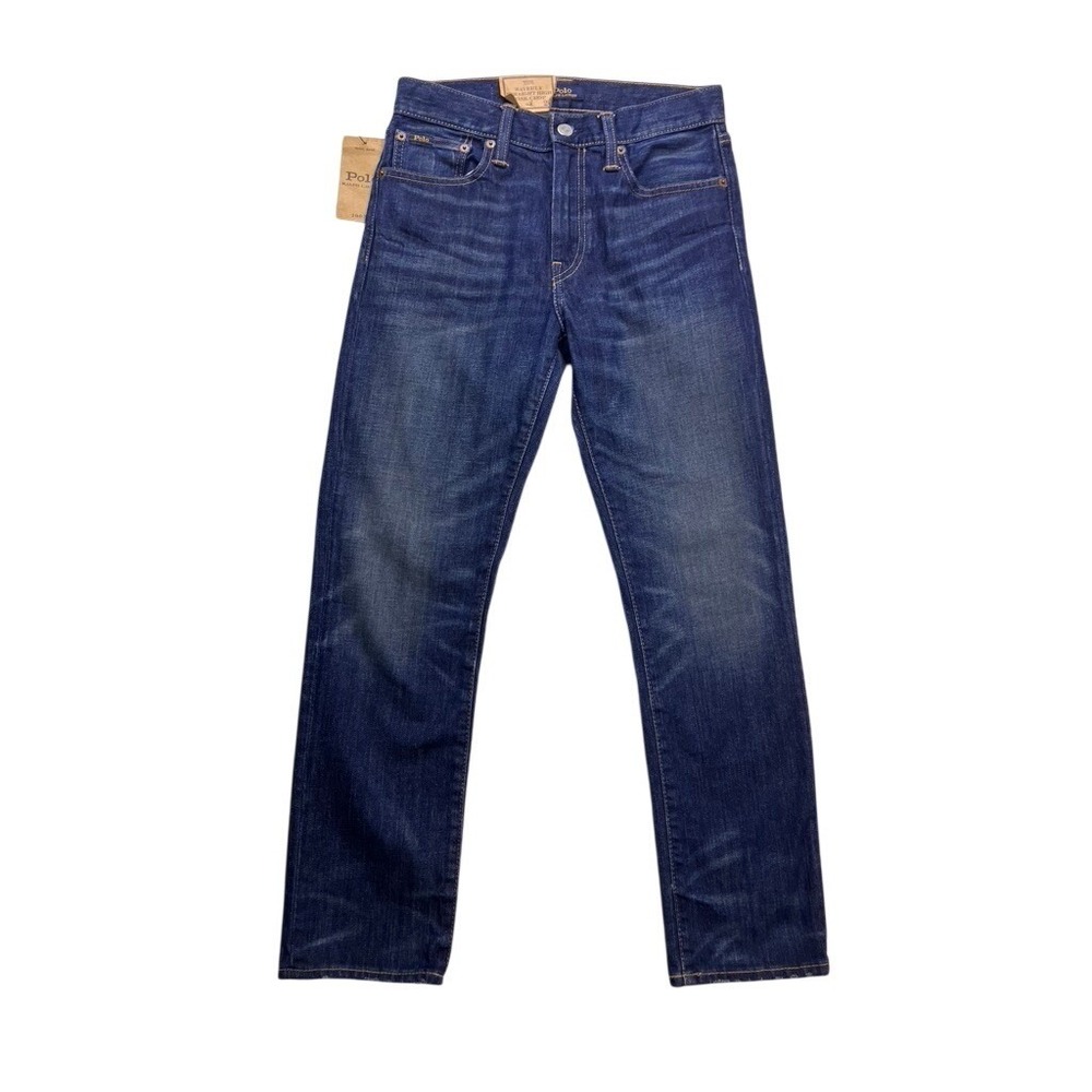 Polo Ralph Lauren Waverly Straight High Rise Crop Jeans Womens 26 Blue Denim NWT